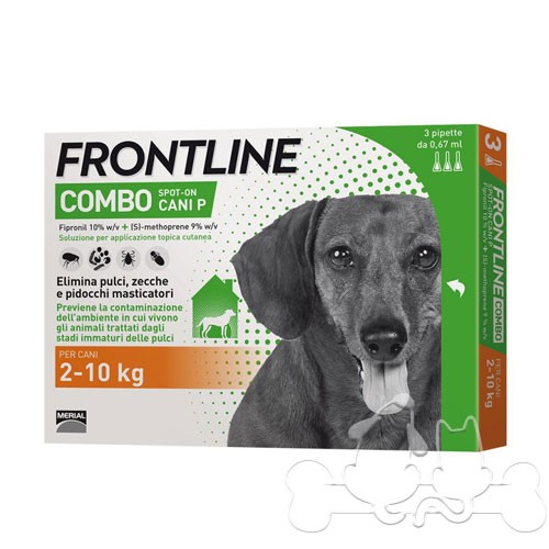 Frontline Combo 2-10 kg Spot On Antiparassitario per Cani