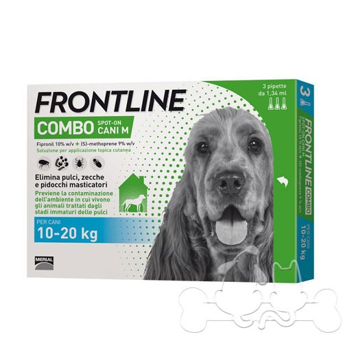 Frontline Combo 10-20 kg Spot On Antiparassitario per Cani