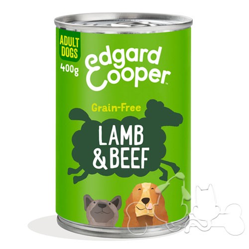 Edgard & Cooper umido cane Adult Agnello Manzo Mele e Carote