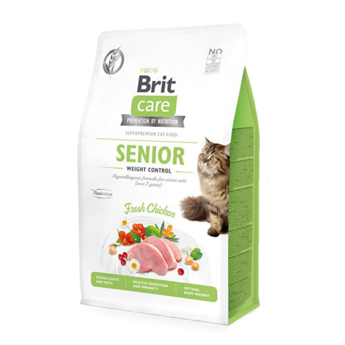 Brit Care Senior Weight Control per Gatti Anziani