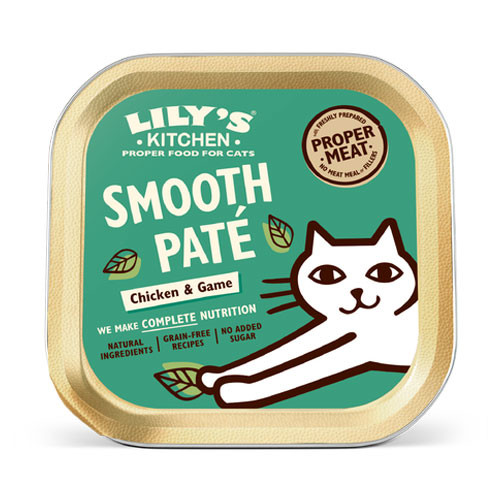 Lily's Kitchen Smooth Patè Pollo e Selvaggina Umido per Gatti