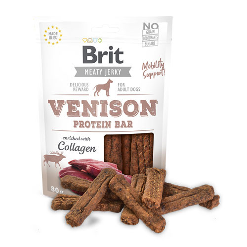 Brit Jerky Venison Protein Bar Snack per Cani