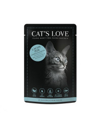 Cat's Love Umido Gatto Adult Salmone con Prezzemolo