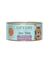 Cat's Love Umido Gatto Adult Filetti Salmone e Pollo