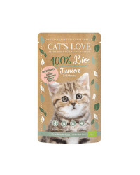 Cat's Love Umido Gatto Junior BIO Pollo
