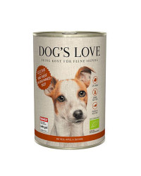 Dog's Love Umido Cane Adult BIO Manzo Mele e Zucchine