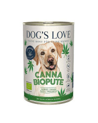 Dog's Love Umido Cane Bio con Canapa e Tacchino