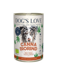 Dog's Love Umido Cane Bio con Canapa e Manzo