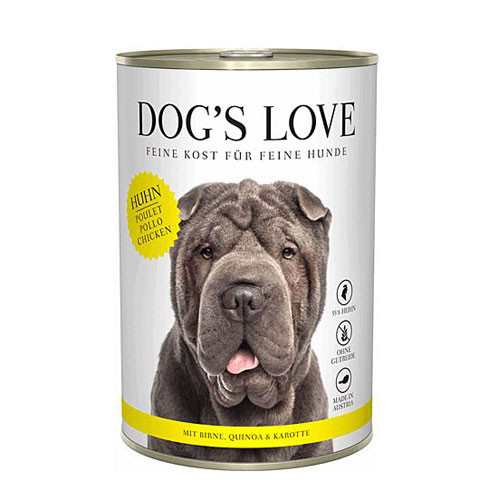 Dog's Love Umido Cane Adult Pollo con Pera e Carote