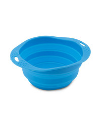 Beco Bowl Ciotola Pieghevole in Silicone Blu