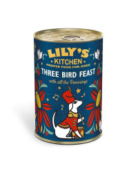 Lily's Kitchen umido cane Three Bird Feast Natale 2021