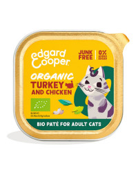 Edgard & Cooper Umido Gatto BIO Adult Tacchino Pollo e Semi di Chia