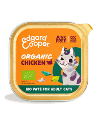 Edgard & Cooper Umido Gatto BIO Adult Pollo Semi di Chia e Ortica