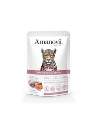 Amanova P11 Umido Gatto ADULT Sensitive Salmone e Tacchino
