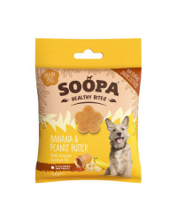 Soopa HEALTHY BITES Banana e Burro di Arachidi Snack per Cani