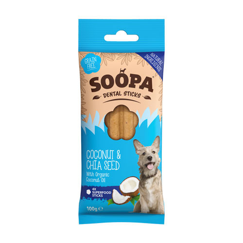 Soopa Dentalstick Cocco e Semi di Chia Snack per Cani