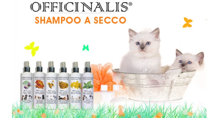 Nuovi Shampoo a Secco Officinalis per Gatti