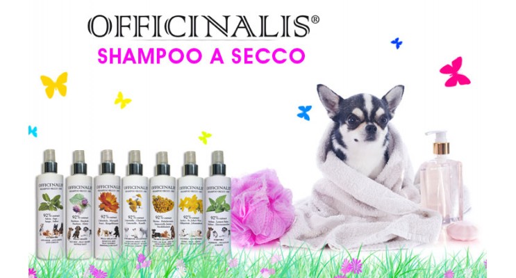 Nuovi Shampoo a Secco per Cani Officinalis